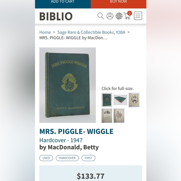 Mrs. Piggle-Wiggle - 1947 Betty MacDonald J B Lippincott First Edition - Picture 11 of 11